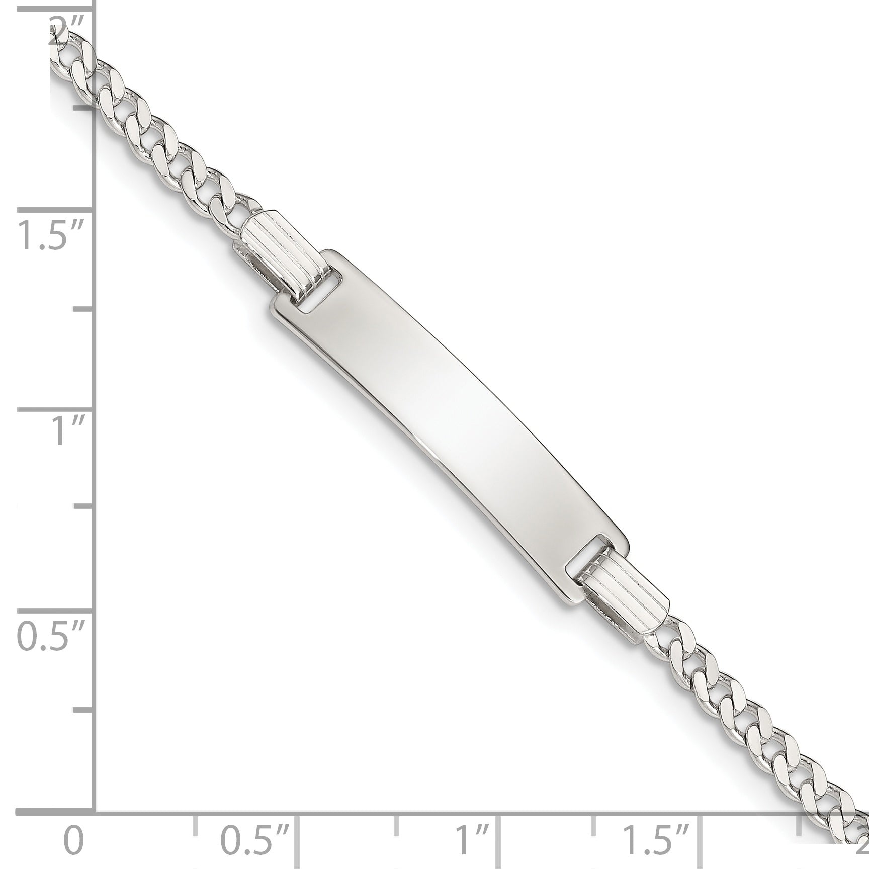 Sterling Silver Baby ID Bracelet