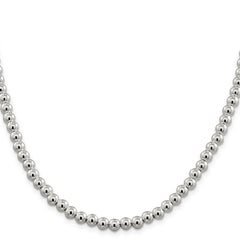 Sterling Silver 6.1mm Beads on Box Chain