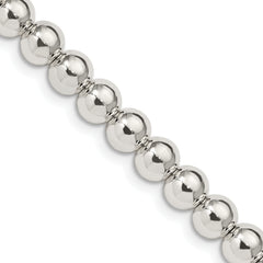 Sterling Silver 6.1mm Beads on Box Chain