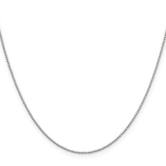 Sterling Silver 1.25mm Beaded Chain