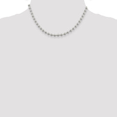 Sterling Silver 5mm Beaded Chain