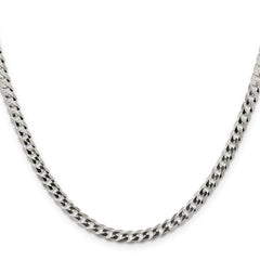 Sterling Silver 4.5mm Flat Curb Chain