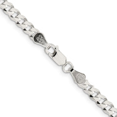 Sterling Silver 4.5mm Flat Curb Chain