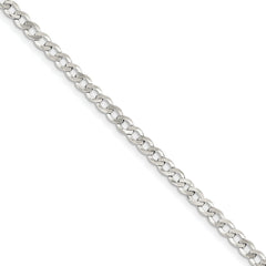 Sterling Silver 4.5mm Close Link Flat Curb Chain
