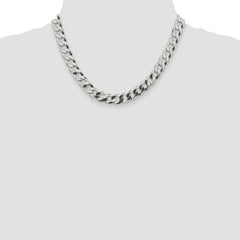 Sterling Silver 9.75mm Flat Curb Chain