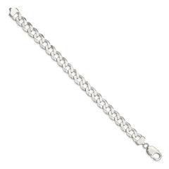 Sterling Silver 9.75mm Flat Curb Chain