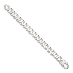 Sterling Silver 14mm Flat Curb Chain