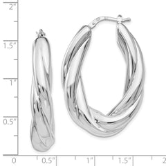 Sterling Silver Polished Hoop Earrings