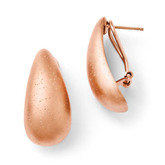 Sterling Silver Radiant Essence Rose Gold-plated Earrings