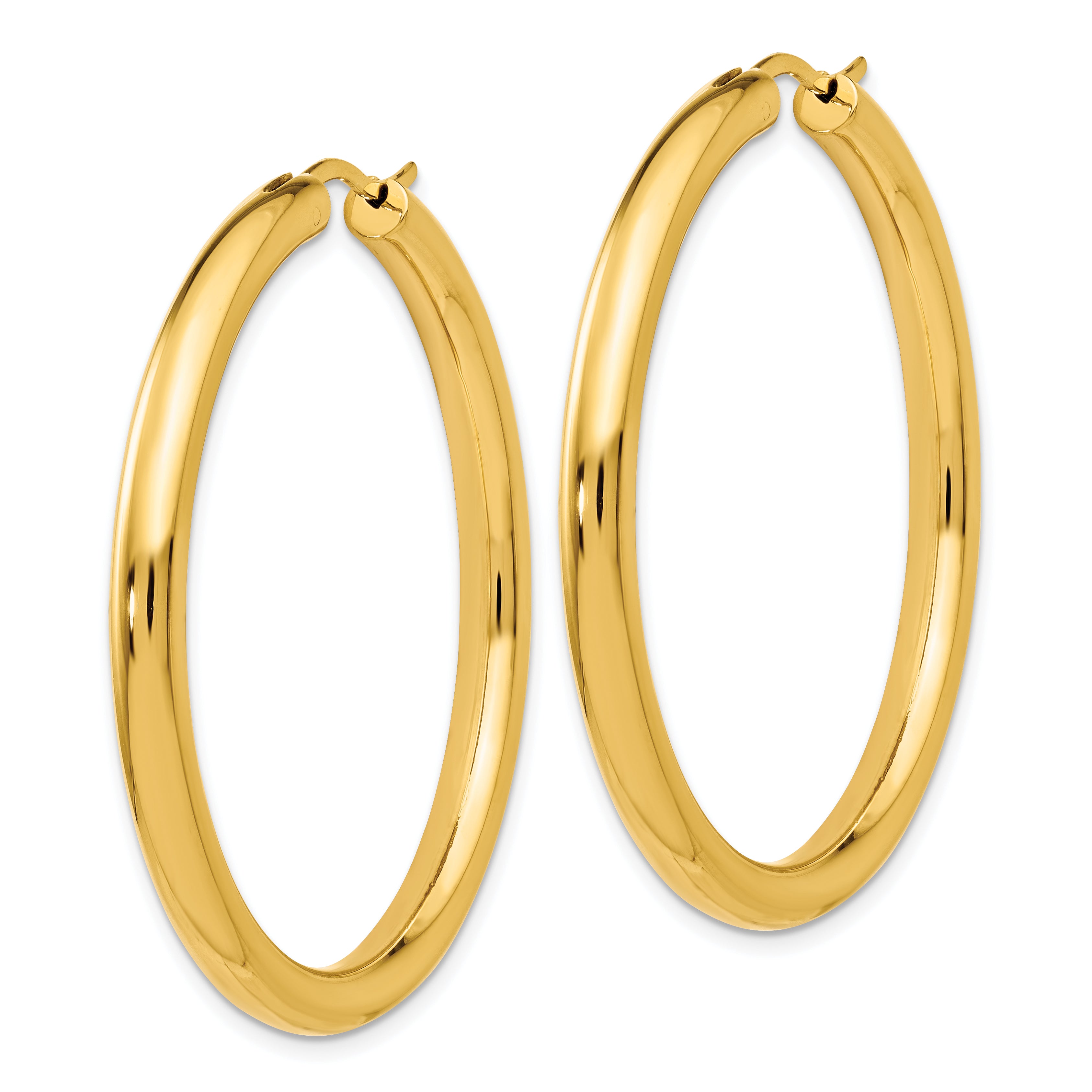 Sterling Silver Gold-plated 3.5mm Tube Earrings