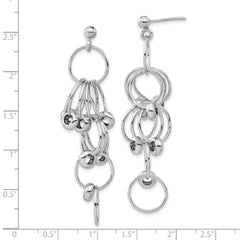 Sophia Jewelers 925 Sterling Silver Polished Dangle Earrings for Women