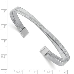 Sterling Silver Textured Bangle