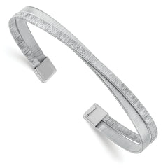 Sterling Silver Textured Bangle