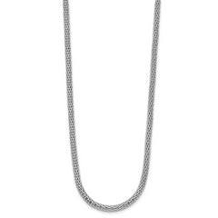 Sterling Silver Rhodium-plated w/ 2in ext Choker Necklace