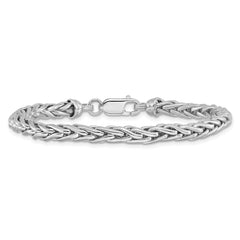 Sterling Silver Rhodium-plated 7.5in. Bracelet