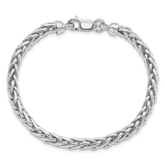 Sterling Silver Rhodium-plated 7.5in. Bracelet