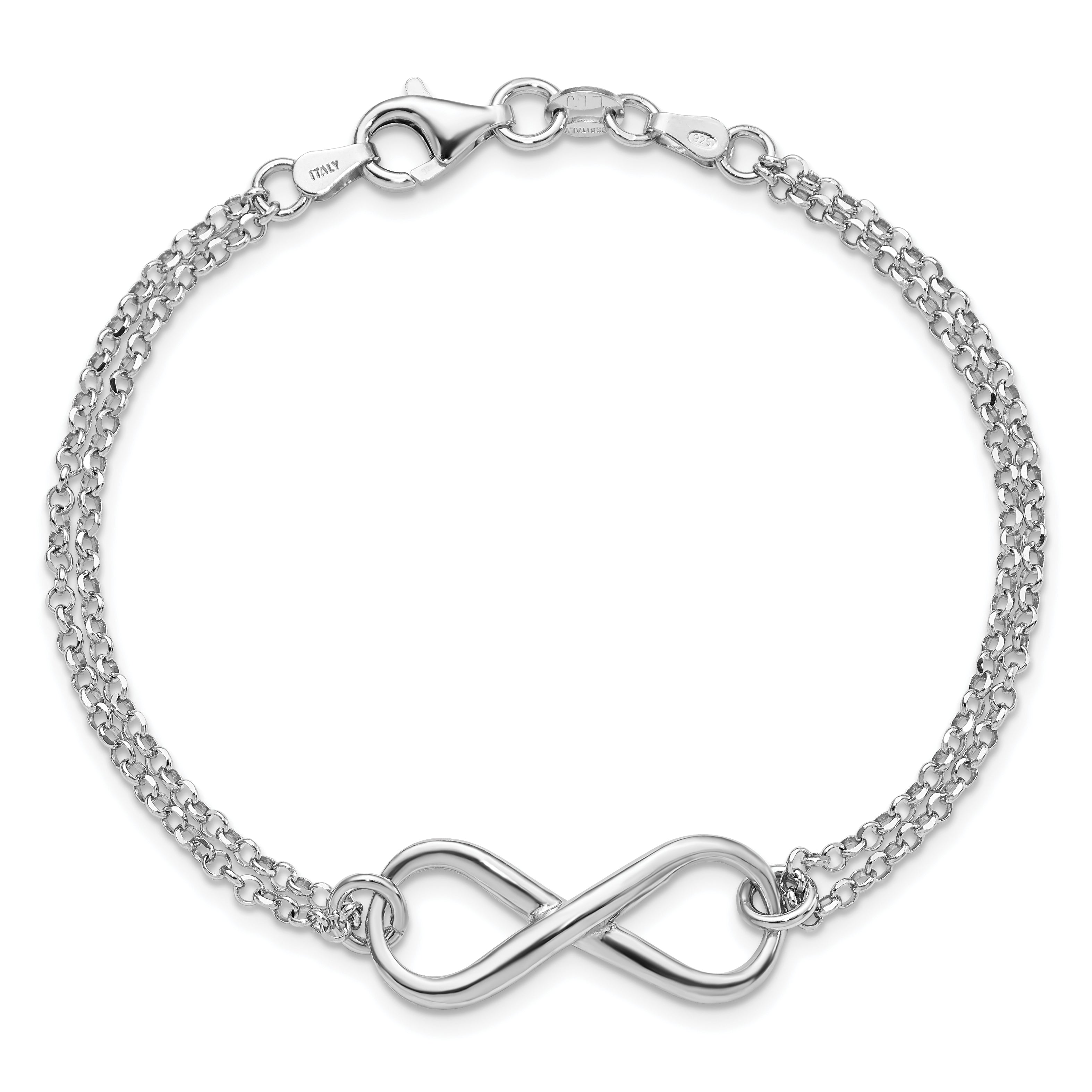 Sterling Silver Infinity Symbol Bracelet