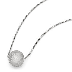 Sophia Jewelers Sterling Silver Rhodium-Plated Necklace with Extender Elegance