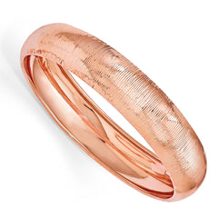 SS Radiant Essence Rose-tone Flash 24k Plated Slip on Bangle