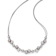 Sterling Silver Polished w/2.5in ext. Necklace