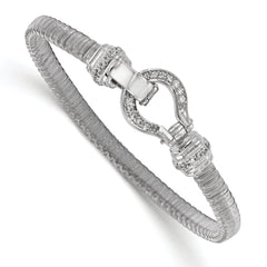 Sterling Silver CZ Mesh Bracelet