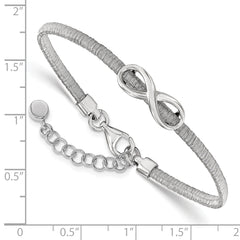 Sterling Silver Infinity w/1in ext. Bracelet