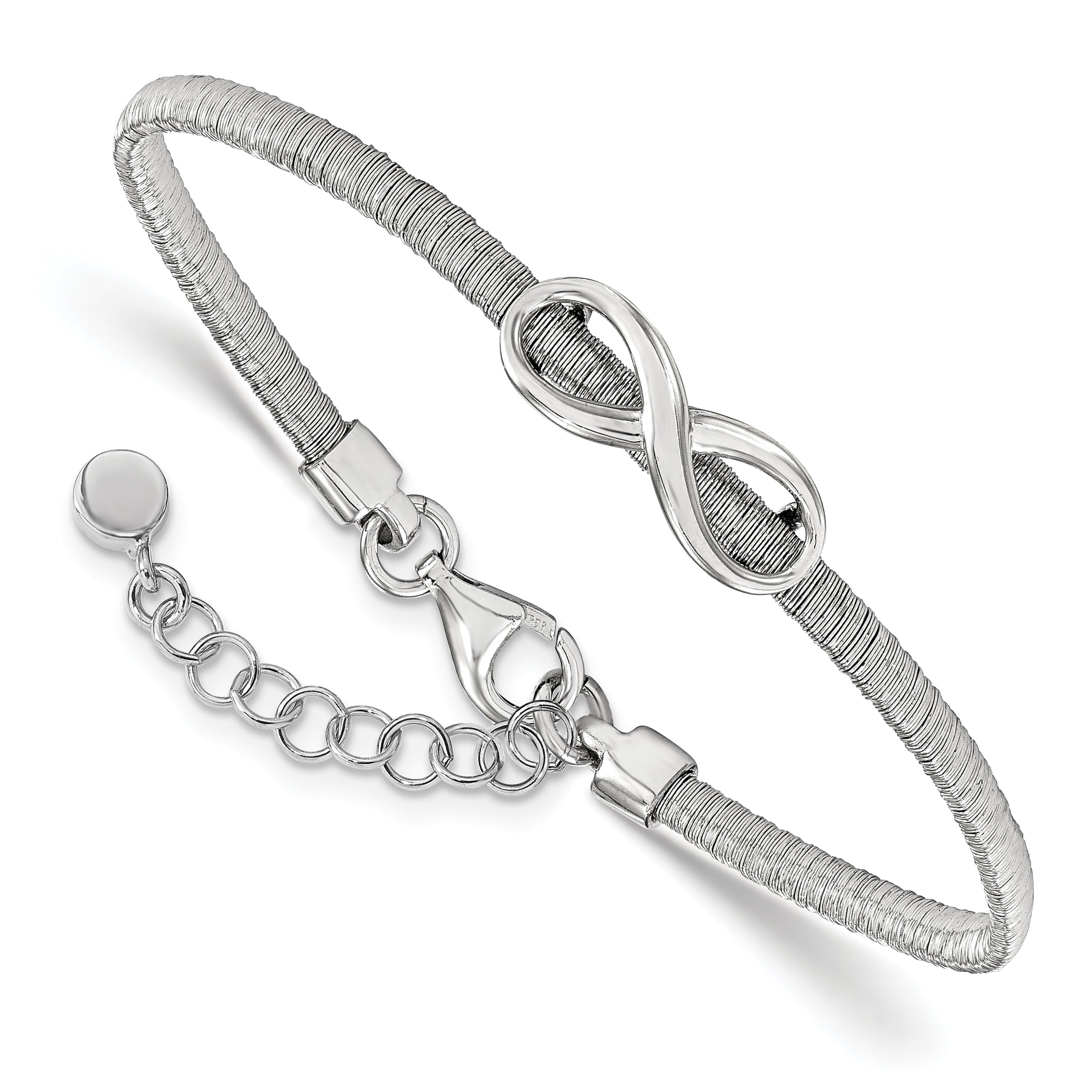 Sterling Silver Infinity w/1in ext. Bracelet