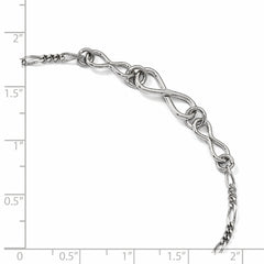 Sterling Silver Infinity w/1in ext. Anklet