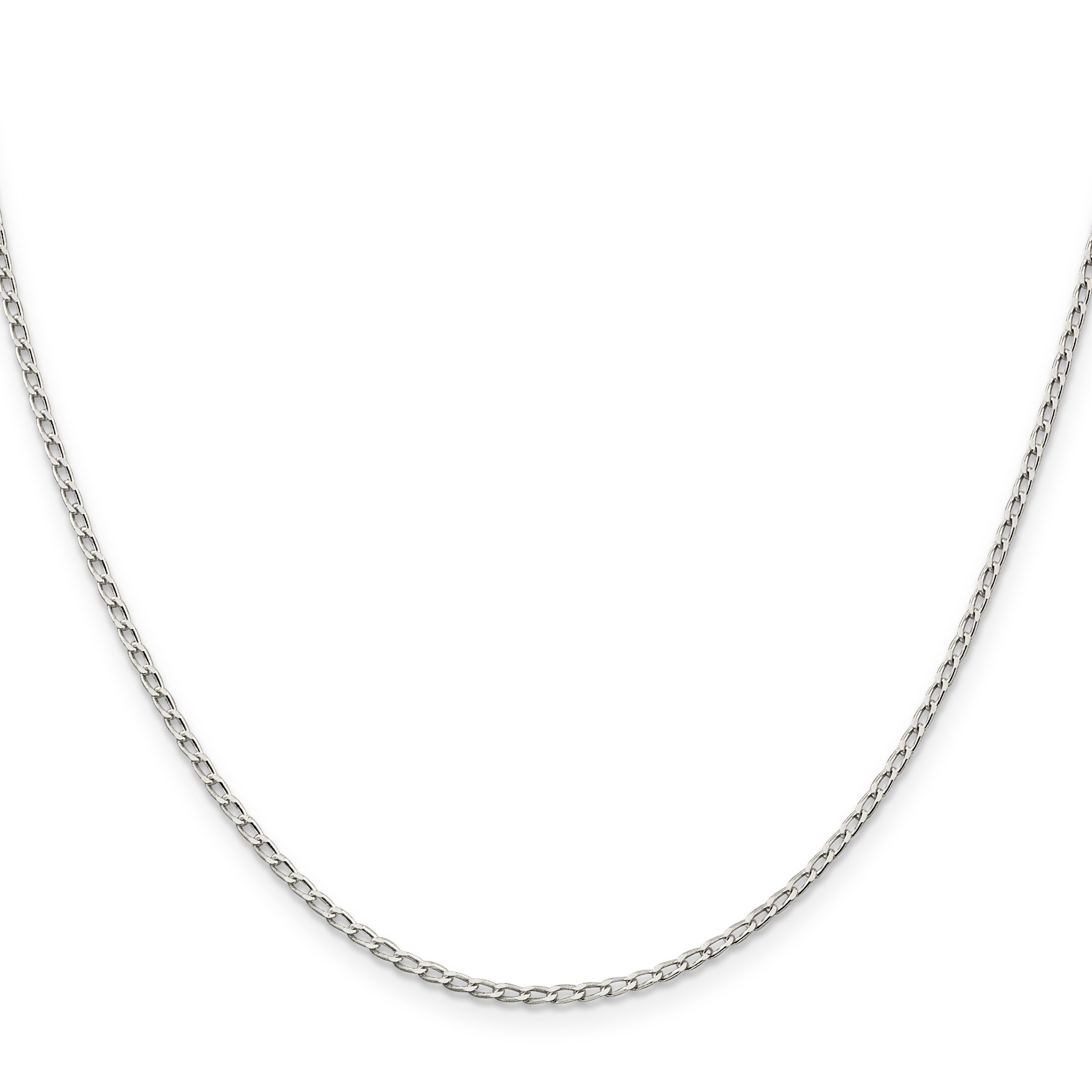 Sterling Silver 1.5mm Open Elongated Link Chain