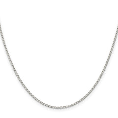 Sterling Silver 1.5mm Open Elongated Link Chain