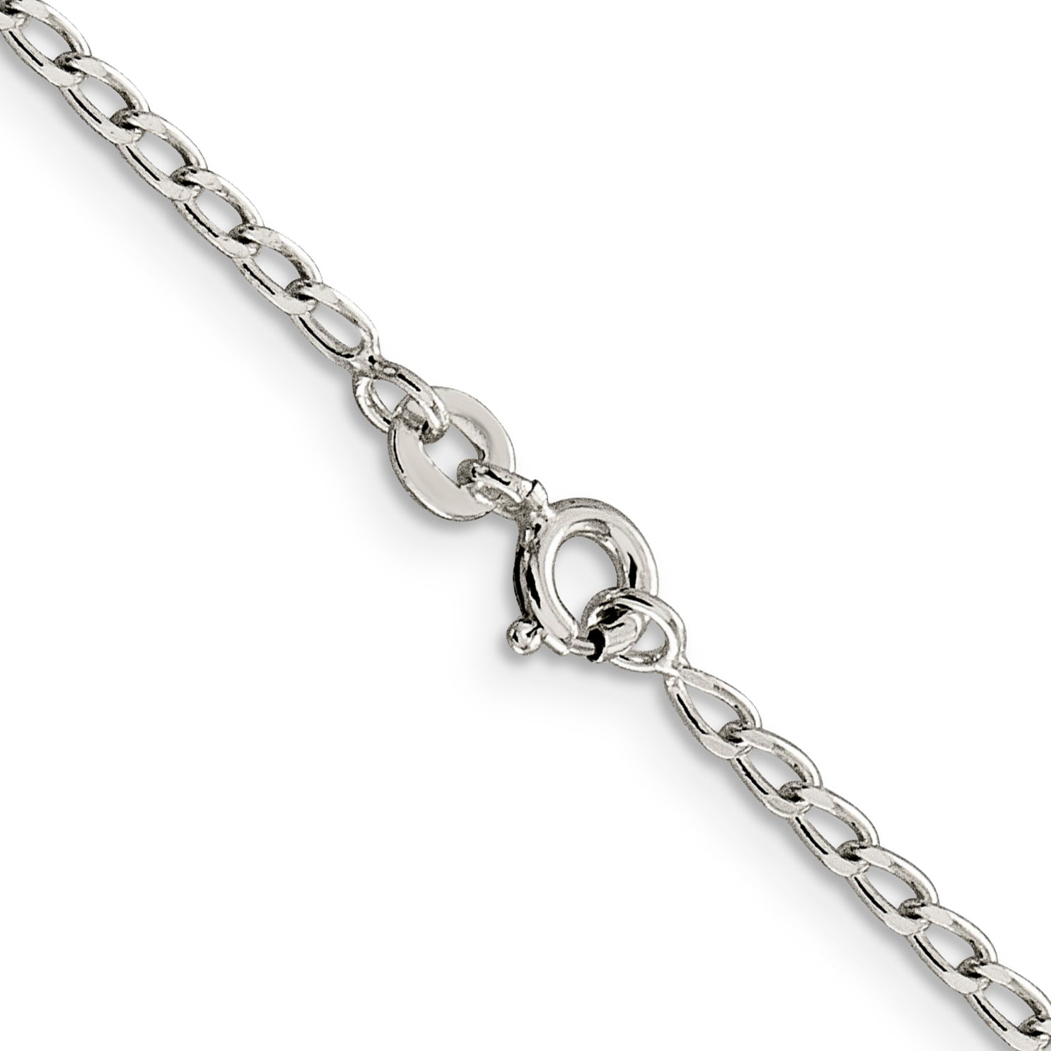 Sterling Silver 2mm Open Elongated Link Chain