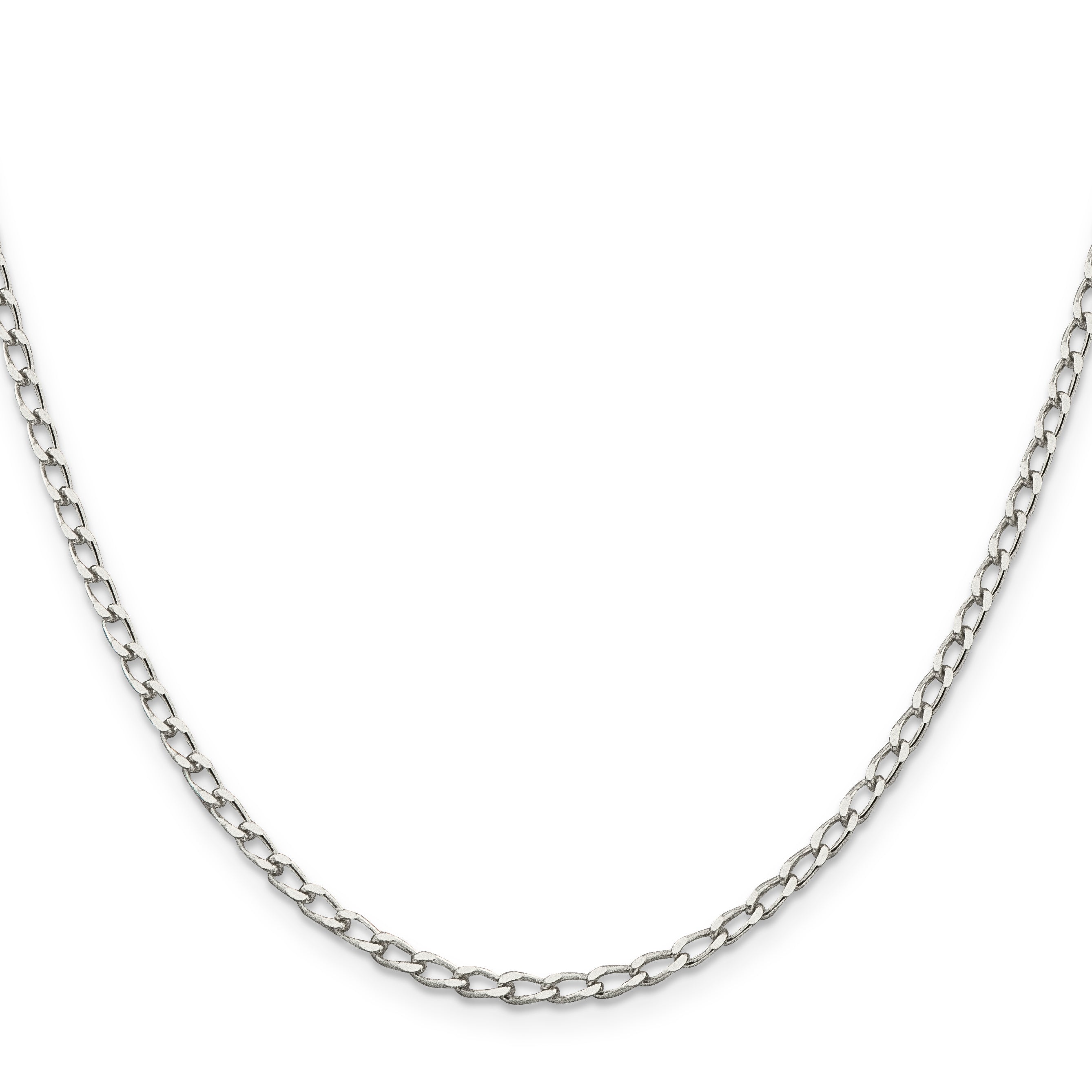 Sterling Silver 2.8mm Open Elongated Link Chain