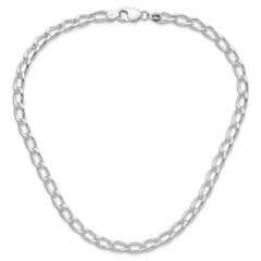 Sterling Silver Polished 7mm Open Link Chain