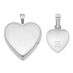 Sterling Silver RH-plated FOREVER 20mm/12mm Locket/Pendant Set