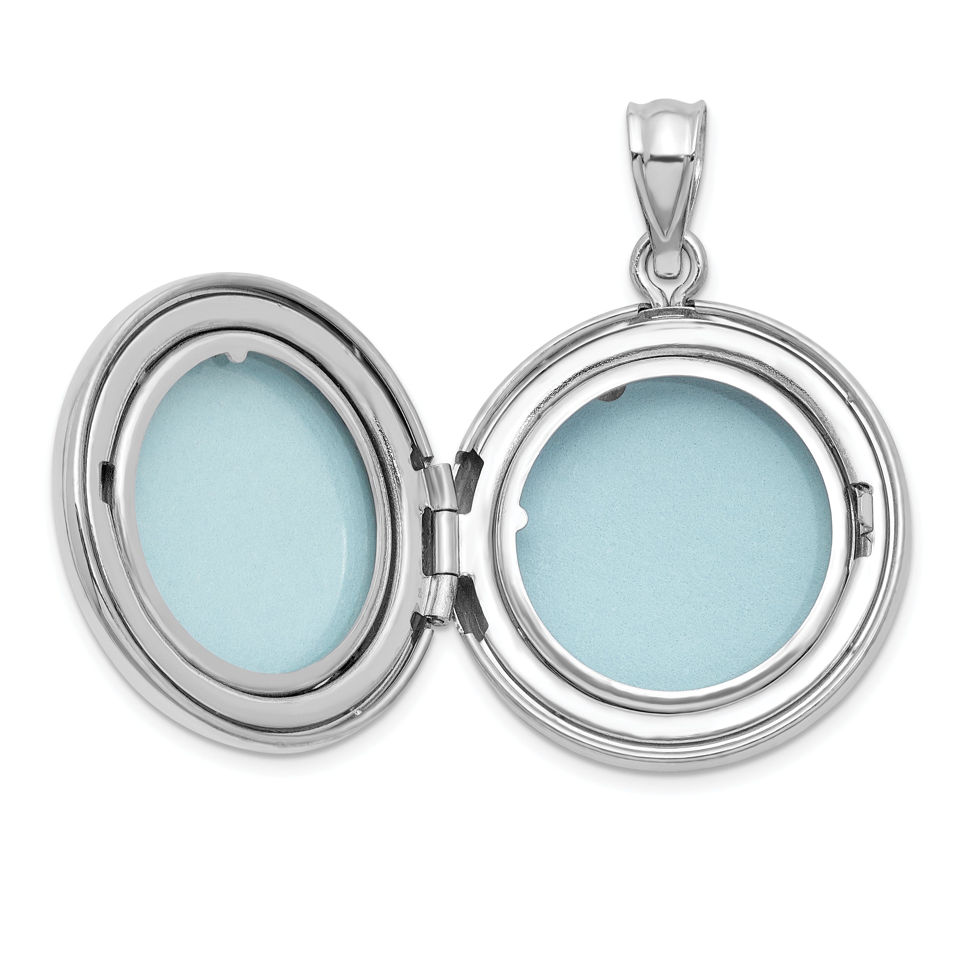 Sterling Silver RH-plated IN LOVING MEMORY 20mm Ash Holder Locket