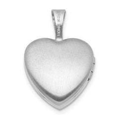 Sterling Silver It's A Boy 12mm Heart Locket