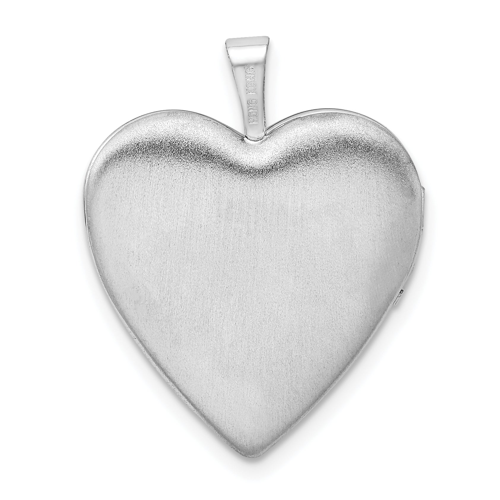 Sterling Silver Rhodium-plated Gold-plated Linked Hearts 20mm Heart Locket