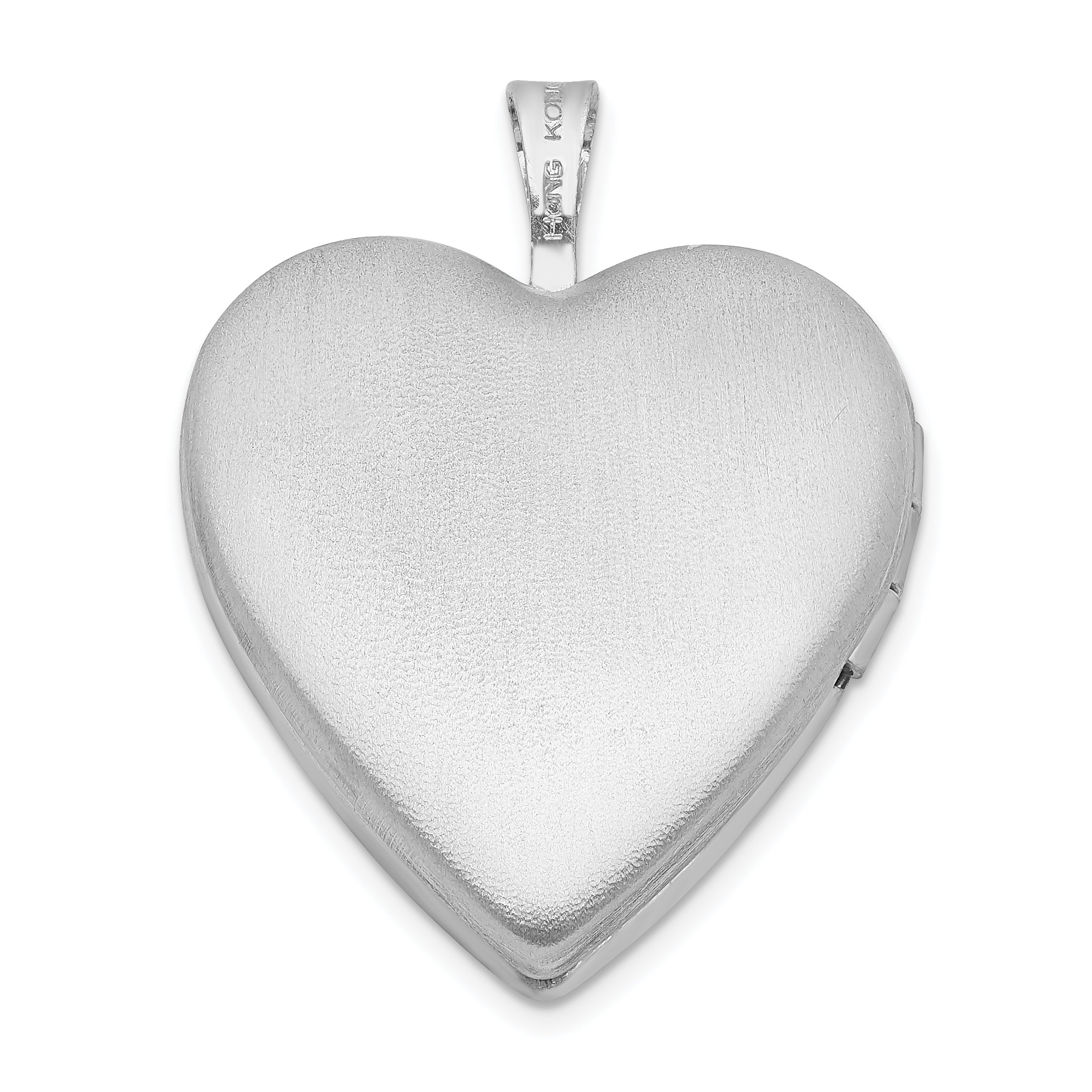 Sterling Silver Rhodium-plated Enameled Flower Butterfly Heart Locket