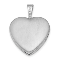 Sterling Silver Butterflies Heart Locket