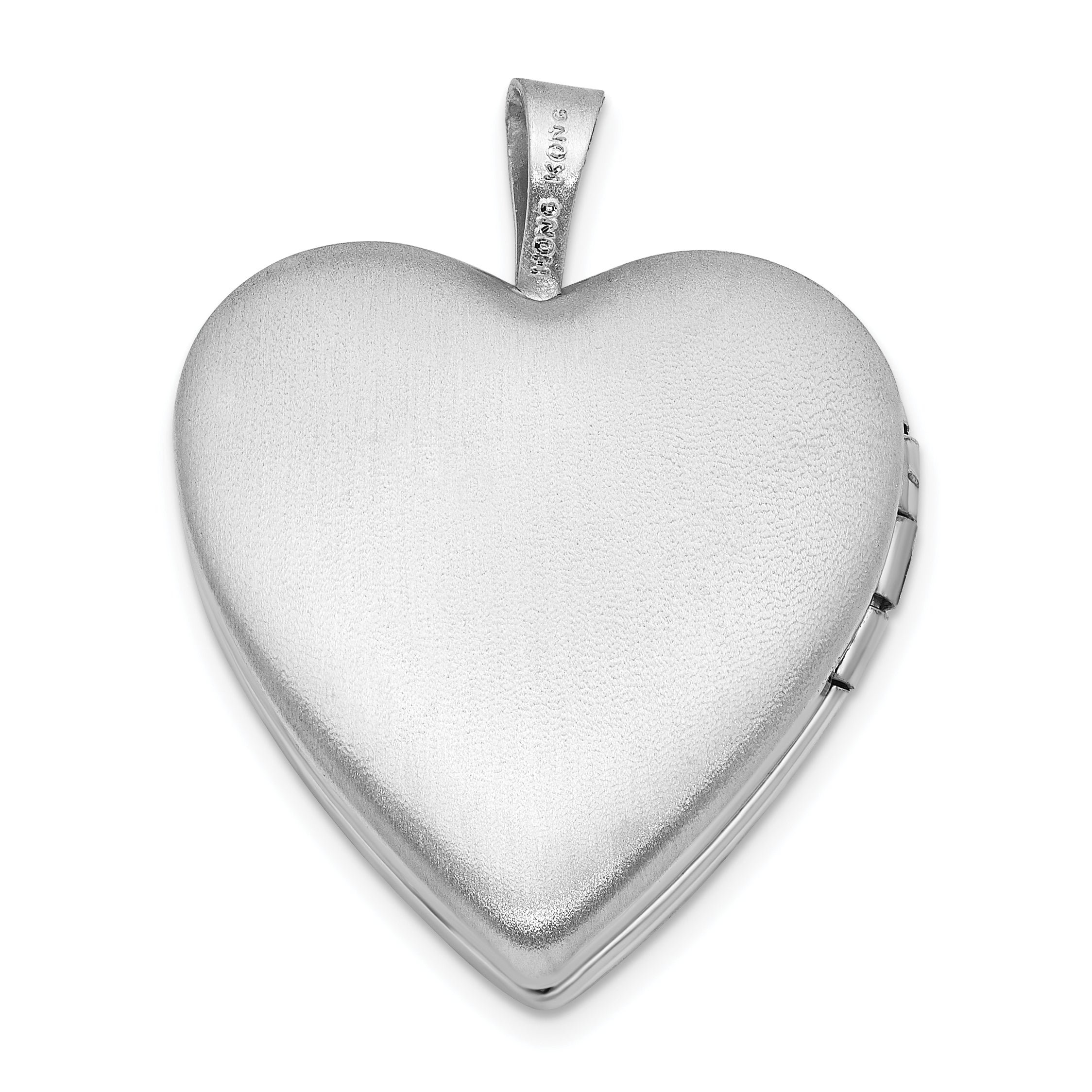 Sterling Silver Crystal Heart Locket