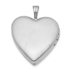 Sterling Silver Crystal Double Hearts Heart Locket