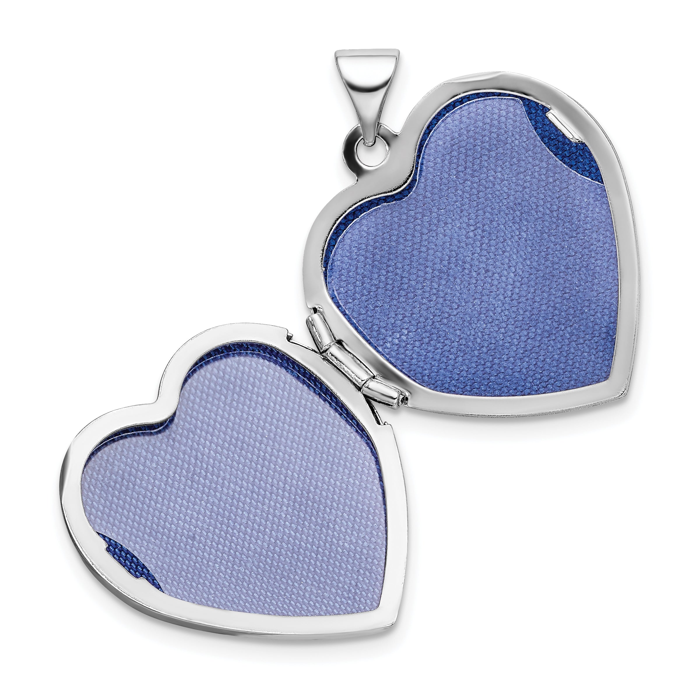 Sterling Silver Rhodium-plated w/Gold-plating Heart Locket