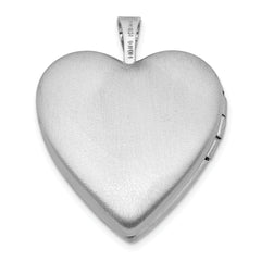 Sterling Silver 20mm Enameled Mis Quince Heart Locket