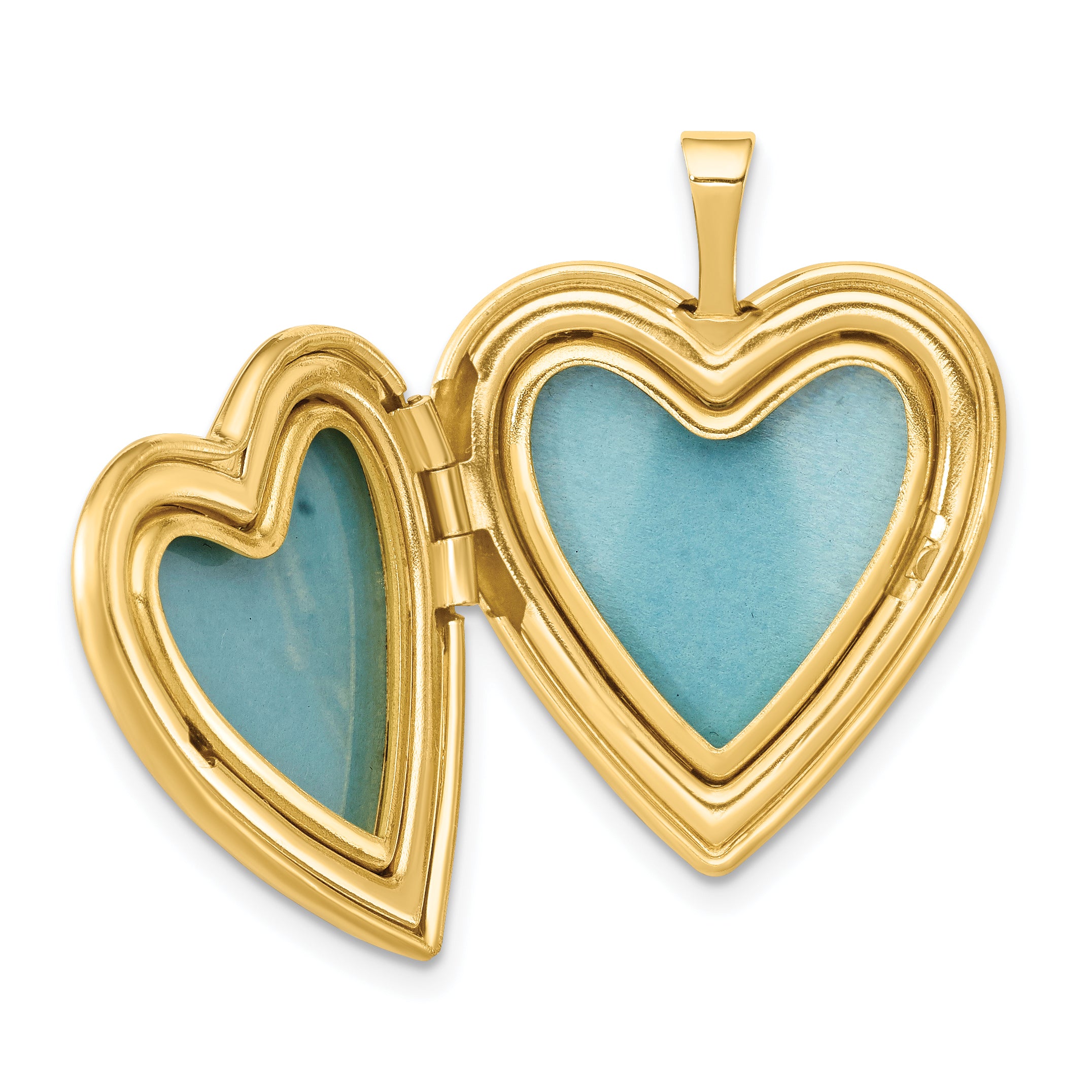 Sterling Silver Gold-plated 20mm Claddagh Enameled Heart Locket