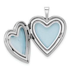 Sterling Silver 20mm FOREVER IN MY HEART Heart Locket