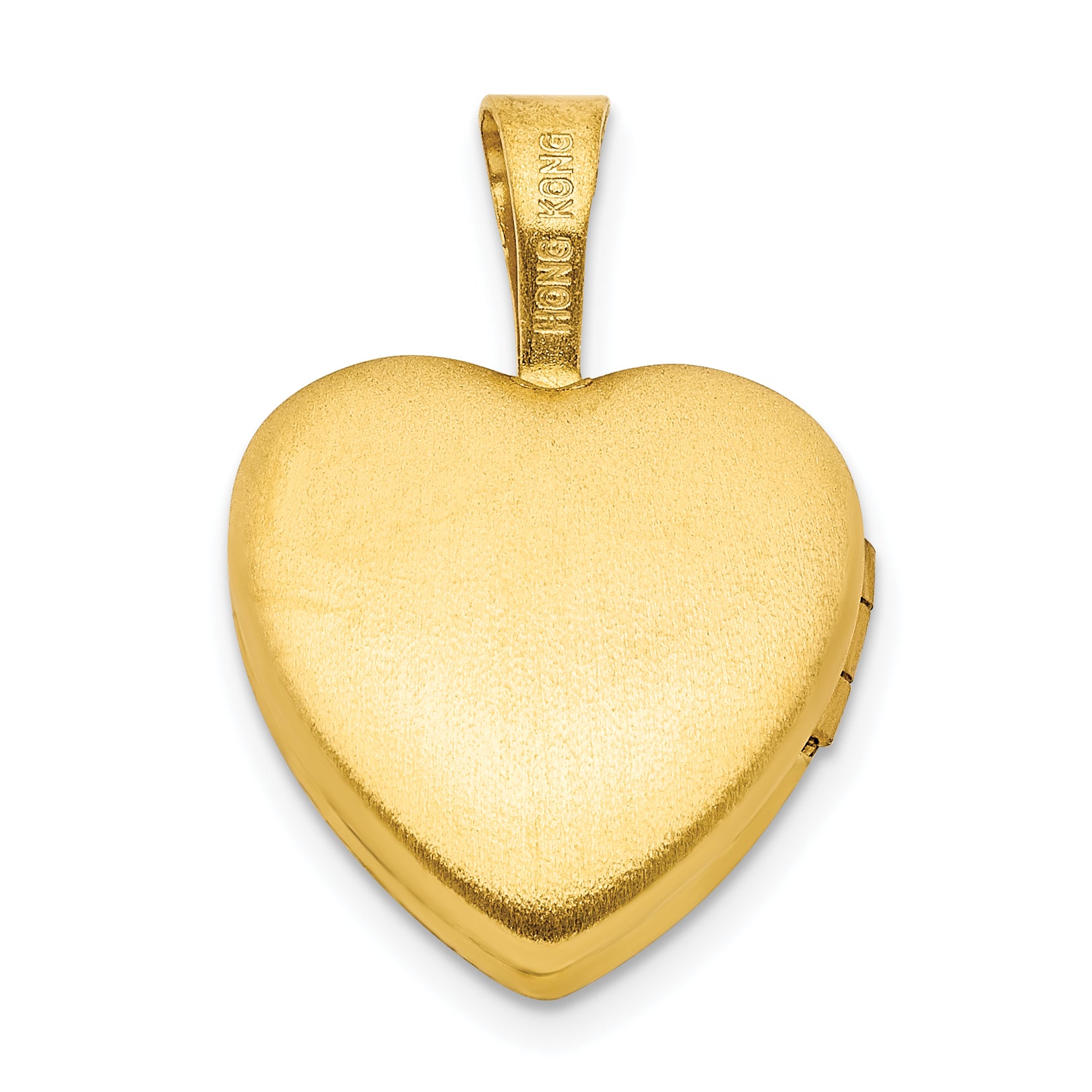 Sterling Silver Gold-plated 12mm Fairy Heart Locket