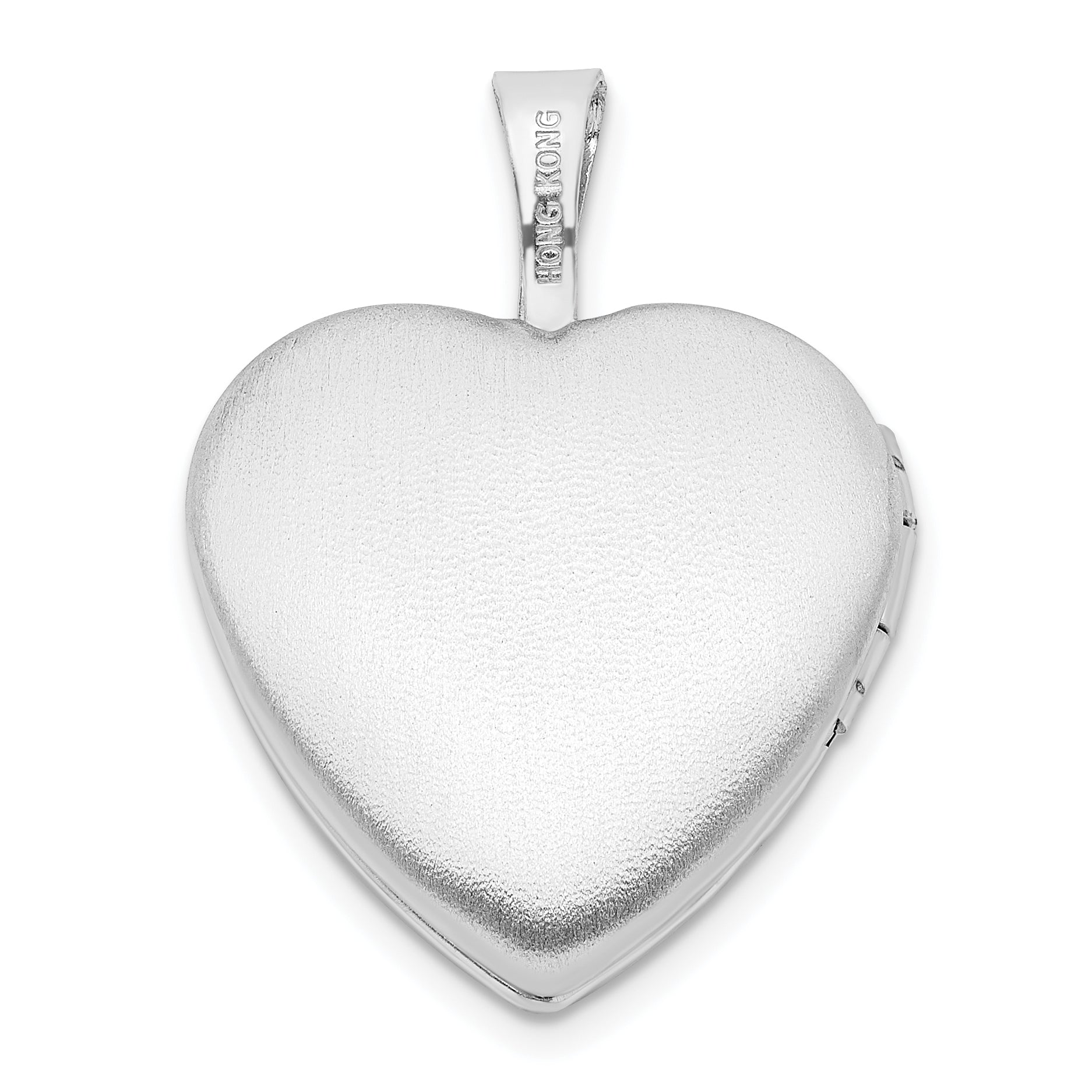 Sterling Silver 16mm Paw Print Heart Locket