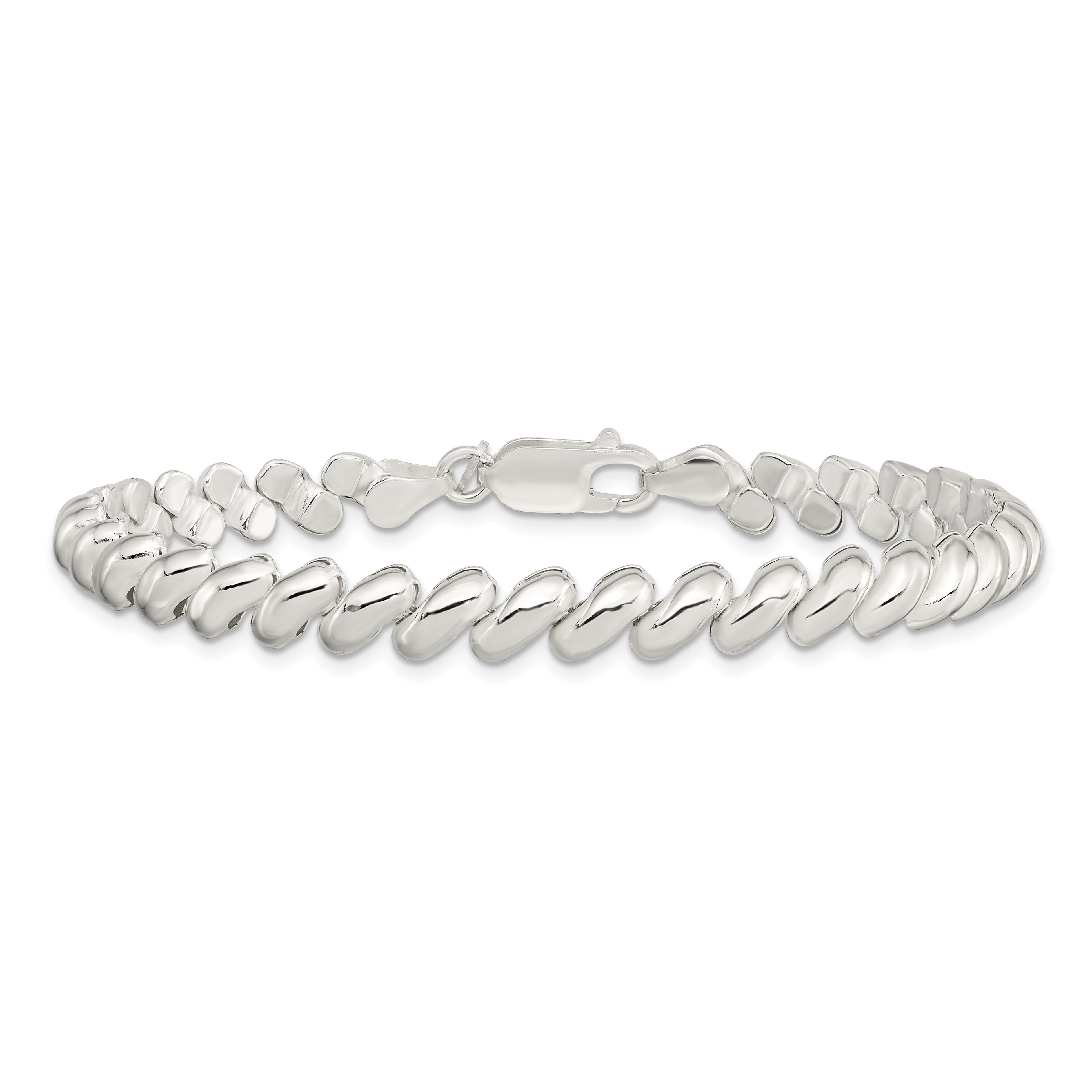 Sterling Silver 7mm San Marco Bracelet