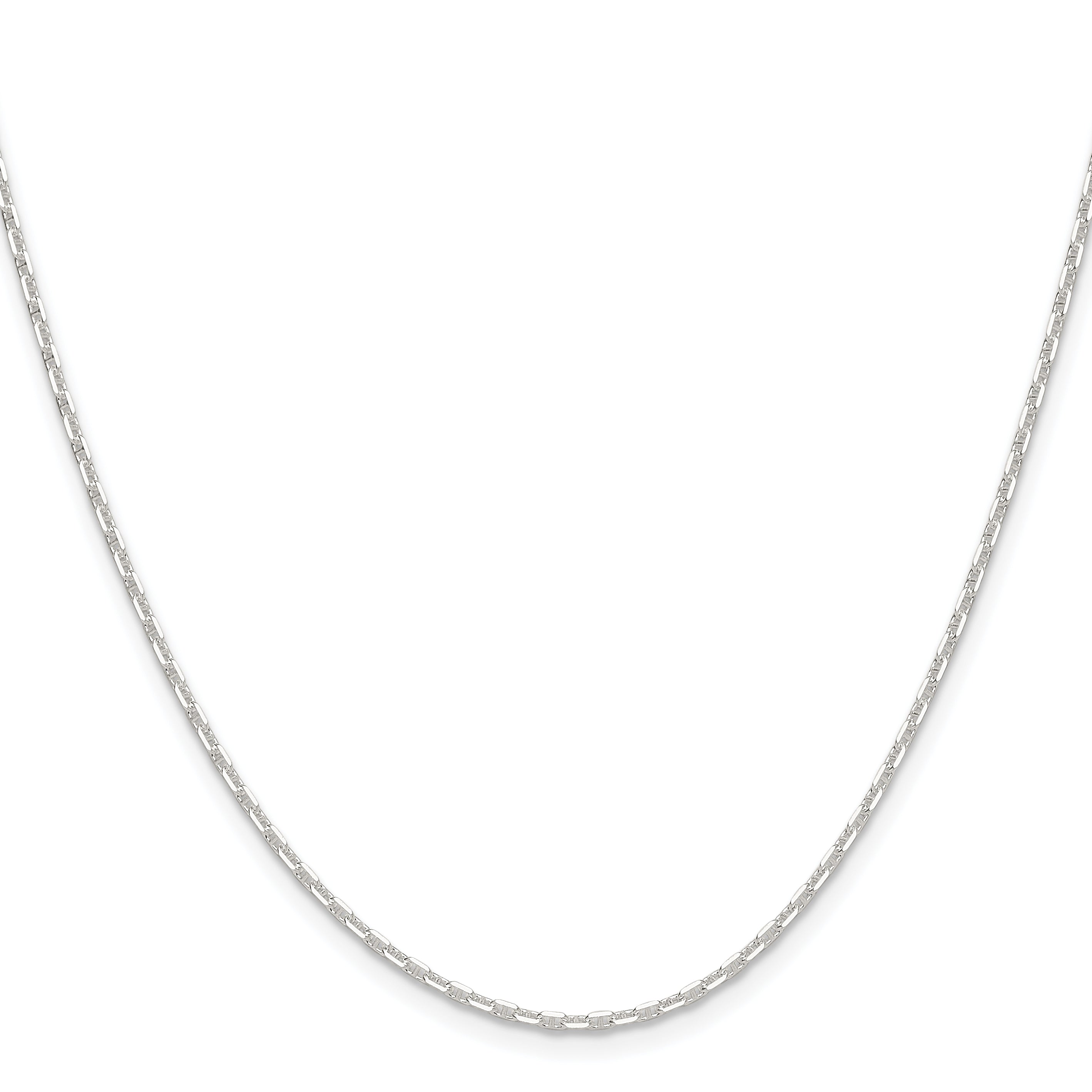 Sterling Silver Polished and D/C 1.75mm Marine Link Chain