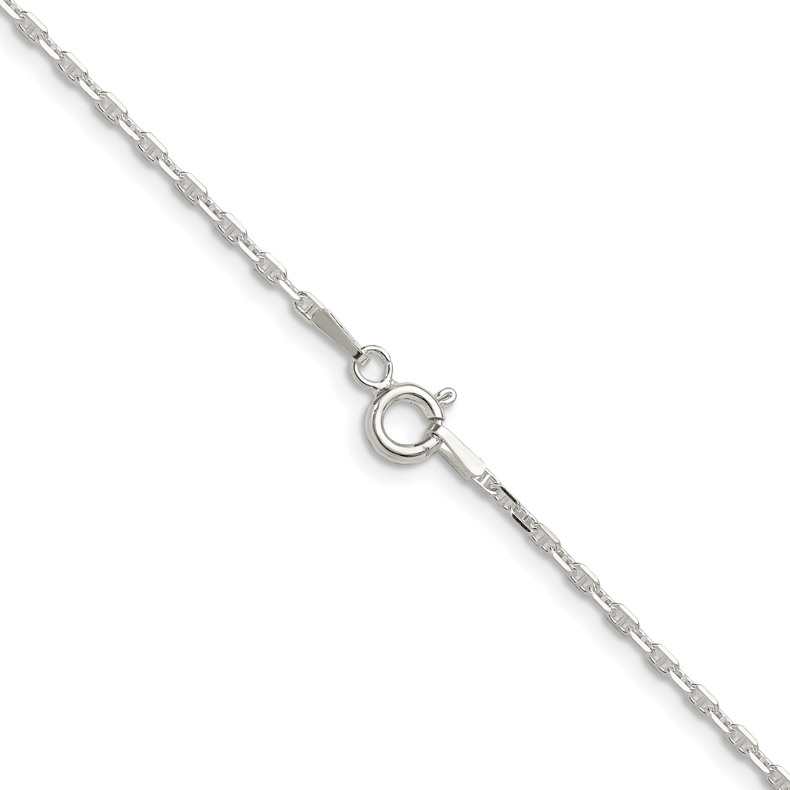 Sterling Silver Polished and D/C 1.75mm Marine Link Chain